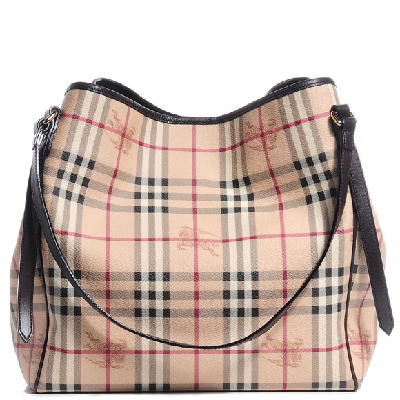 BURBERRY Haymarket Check Large Canterbury Hobo - Picture 1 of 10